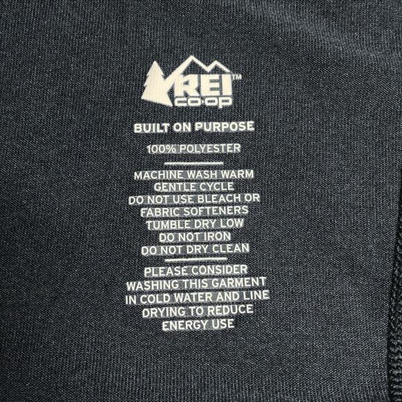 REI CO-OP Men's Black Long-Sleeve Base Layer Top Size M Gorpcore Camping Active - Picture 4 of 4
